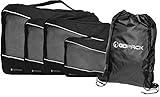 Packing Cubes for Travel | 5 Piece Set | Laundry Bag | LOW Introductory Price | Organize Items for Easy Travel YKK Zippers | Made Durable to Last | Travel with Gopack Cubes & Be Happy (Black)