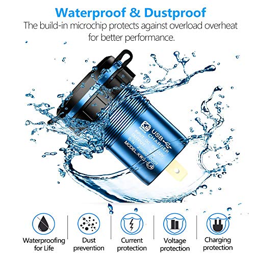 Thlevel Quick Charge 3.0 Autolader, USB-oplader Socket Adapter Stopcontact met LED Digitale Voltmeter en Schakelaar voor… - Afbeelding 7