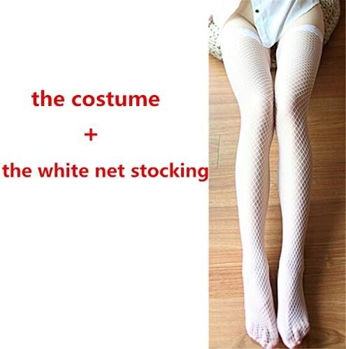 Robert Westbrook Sexy Dress Club Wear Red/Black Sexy Lingerie Women Sleepwear White With Stockings Xl