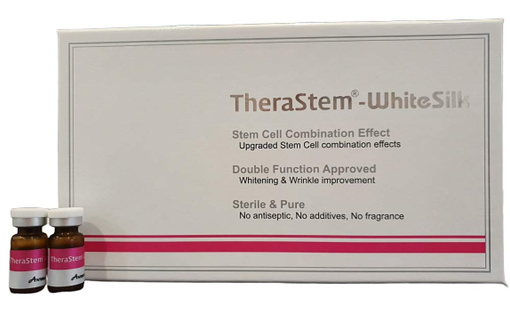 (UPGRADE)[The WHITESILK / 800,000 ppm] HUMAN STEM CELL MEGA-CELL Repair + 40,000ppm(5-Type Hyaluronic) SERUM CREATED Only for treatment of Dermatology/Plastic Surgery