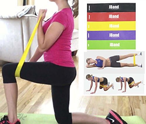 Premium Resistance Band Set 5 Resistance Types with Carrying Bag and Instruction Booklet
