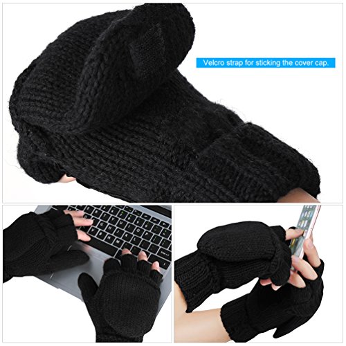 VBIGER Winter Gloves Warm Wool Mittens With Mitten Cover Pricepulse