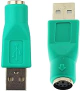 Xiatiaosann PS/2 to USB A Adapter 4 Pack Green Mouse Keyboard Converter view 7