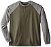 Hanes Men's Beefy Long Sleeve Three-Button Henley