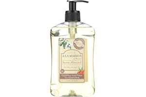 A LA MAISON Liquid Soap, Sweet Almond, 16.89 Fluid Ounce
