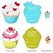 WEBSUN Valentines Day Cards for Kids 32 Pack with Cute Bookmarks, Temporary Tattoos & Pink Envelopes - Perfect Cupcake Valentines Day Cards for School Classroom Exchange Gifts