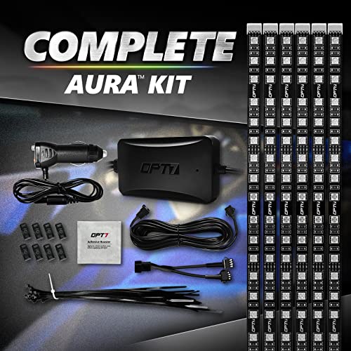 OPT7 Aura Pro Interior Car Lights with Smart App Control, Color Change