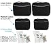 bago 7 Pcs Packing Cubes for Travel - 4 Travel Packing Cubes for Suitcases with 3 ZipLock Bags - Luggage Organizer Bags to Get Maximum Storage, Save Time & Effort to Pack (Black)