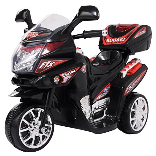 Cheapest Prices! LAZYMOON 3 Wheels Kids Ride on Toy Motorcycle 6V Battery Powdered Electric Bicycle ...
