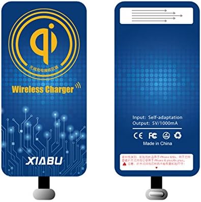 XIABU Qi Wireless Charger Receiver Charging Receiver Card For IPhone And Android Phone (Blue For Android (Forward))