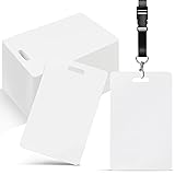 Uzant Pack of 120 White PVC Cards with Vertical