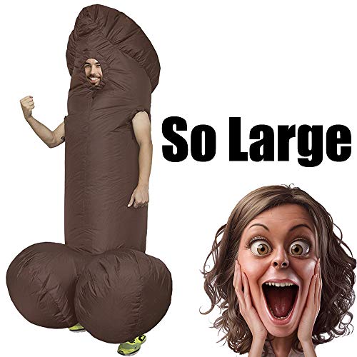 Lywey 2PCS Reality Christmas Spoof Party Decoration Air Inflatable Costume Blow Up Fancy Jumpsuit Suit Toy for Adult Poseable Full Size Human (C)