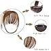 AISI QUEENS Clip in Bangs Real Human Hair Medium Brown Bangs One Piece Clip in Fringe Hair Extensions for Womenthumb 3