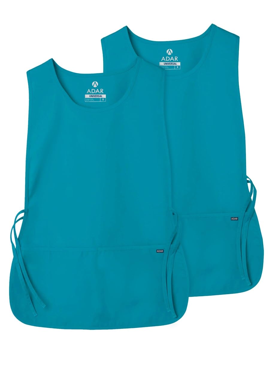 Adar Uniforms Women's 7022tblr Tabard Apron, Teal Blue, One Size UK