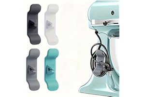 4pcs/Pack Plastic Cord Organizer for Appliance - Kitchen Appliance Cord Organizer Stick On, Cord Holder Wrapper for Appliance
