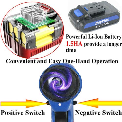 Akkuschrauber Bohrschrauber 21V System Tragetasche 29tlg.-Zubehör-Set Zuhause Bolzenschraube Schraubenbits Flachbohrer… – Bild 8