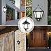 Solar Wall Light Outdoor, Greenclick Solar Wall Lantern PIR Motion Sensor Waterproof Solar Flame Lights for Pathway Patio Garden Yard Porch Stairways 2PCS