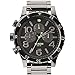 Nixon A486-1885 Mens 48-20 Chrono Polished Gunmetal Lum Watch