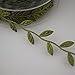 Fowod Leaf Ribbon, 17 Yard / 50 Feet Roll, 1 inch Width, Dark Green