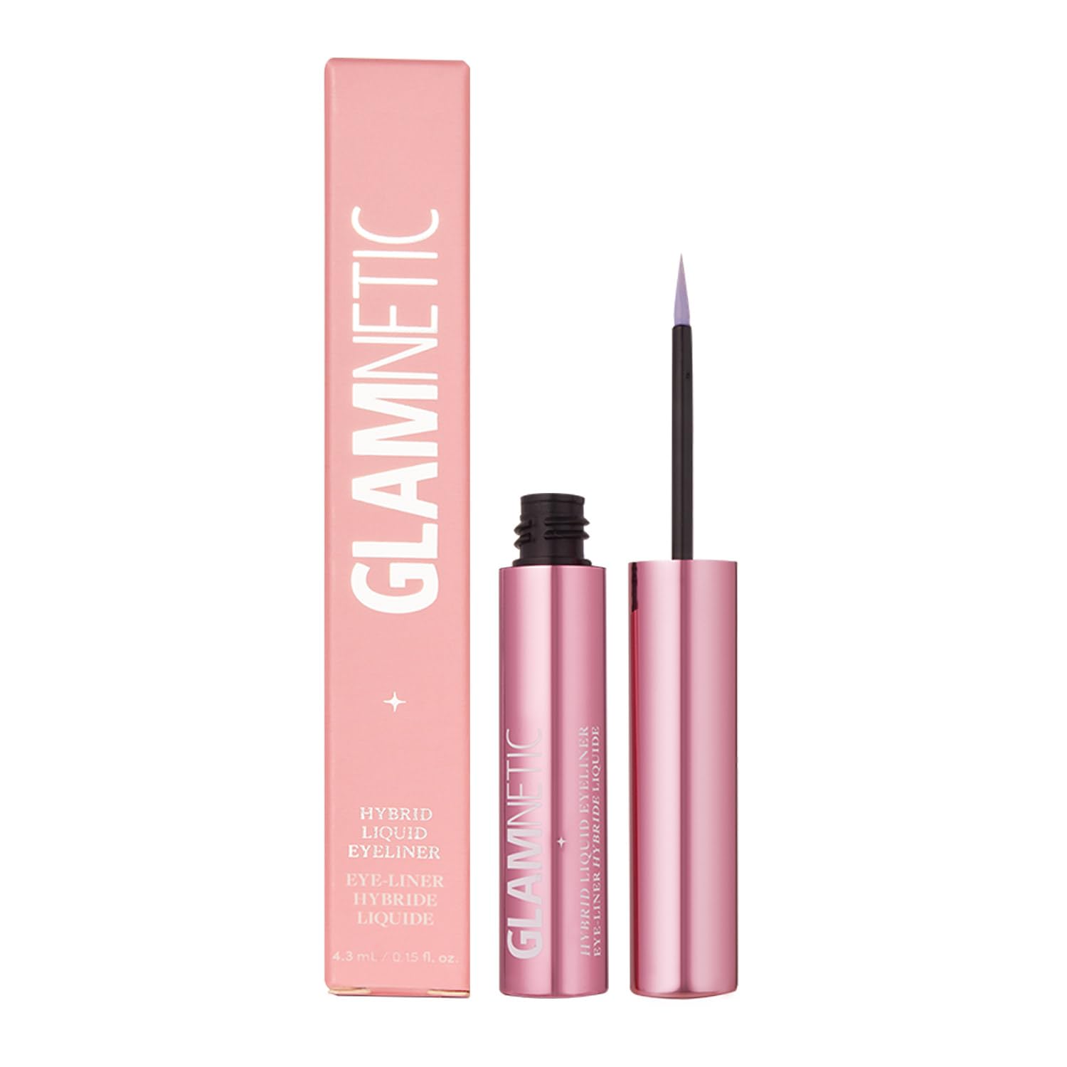 Photo 1 of Glamnetic Hybrid Magnetic Eyeliner, Liquid Clear, for Eyelashes - Waterproof & Smudge Proof Liner | All-Day Hold for Magnetic Lashes, Quick-Drying, Paraben-Free 0.025 fl oz
