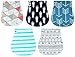 Baby Burp Cloths Girls Boys Waterproof Organic Bibs Rags 5 pretty pads