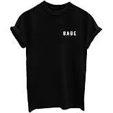 YITAN Letter Funny O Neck Women T Shirts Top