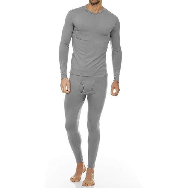 Mens Thermal Underwear Set Cold Weather Para Layer Fleece Lined