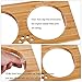 FOREYY Raised Pet Bowls for Cats and Small Dogs, Bamboo Elevated Dog Cat Food and Water Bowls Stand Feeder with 2 Stainless Steel Bowls and Anti Slip Feet (10'' Tall-50 oz Bowl)