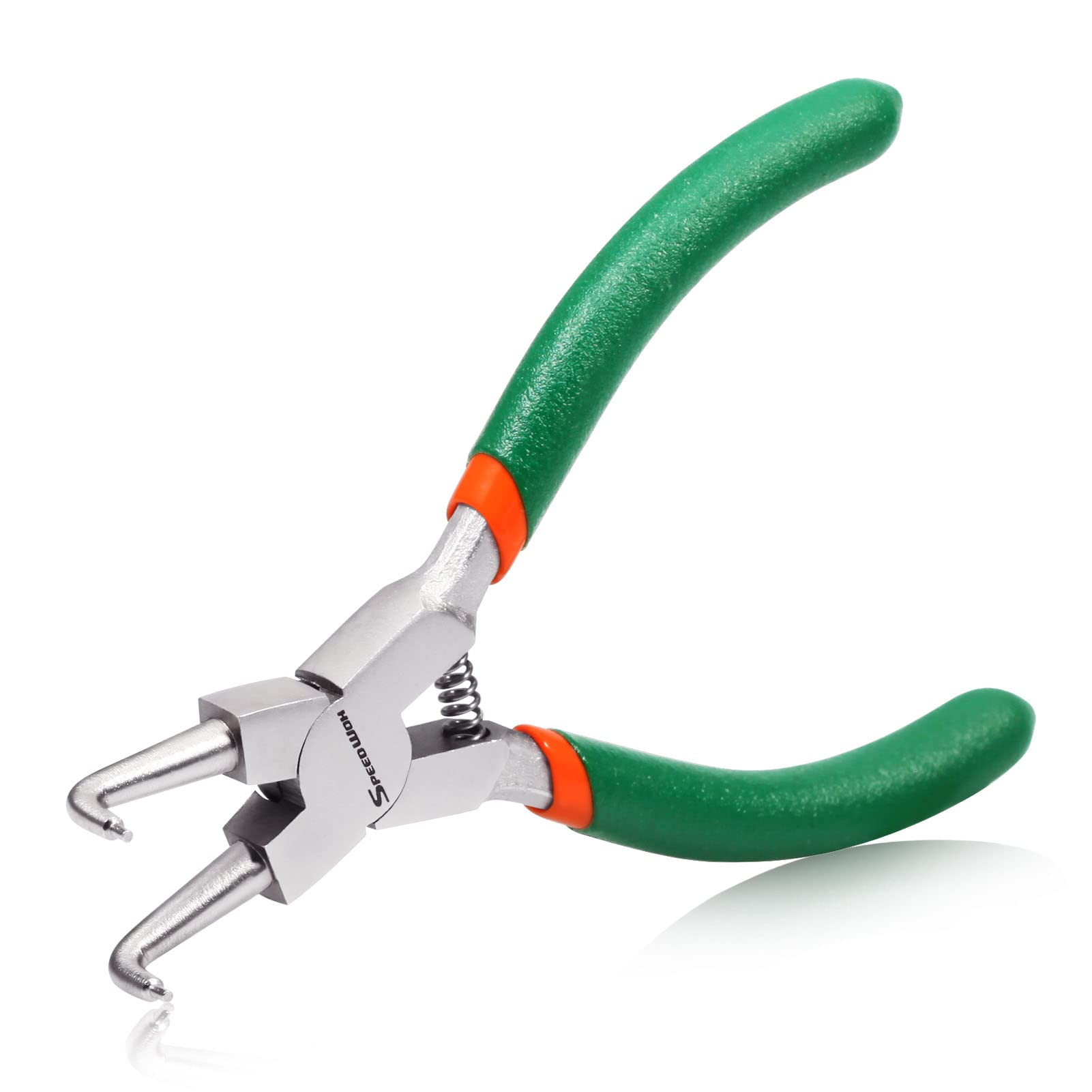 SPEEDWOX 5-Inch Snap Ring Pliers, Tip Diameter 0.06 Inch, Internal Circlip Pliers, Precision Cir-Clip Retainer Ring Pliers, Curved Jaws for Ring Remover Retaining