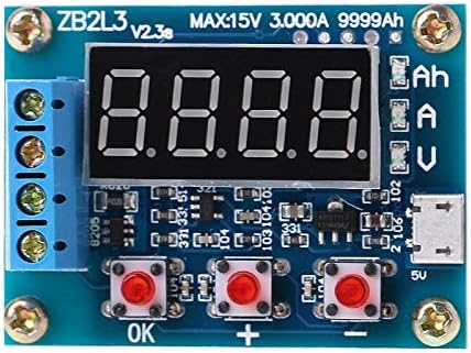 Jewely meiqi Multifunction Lead-acid Battery Capacity Meter -Digital Battery Meter ZB2L3 Li-ion Lithium Discharge Tester Analyzer