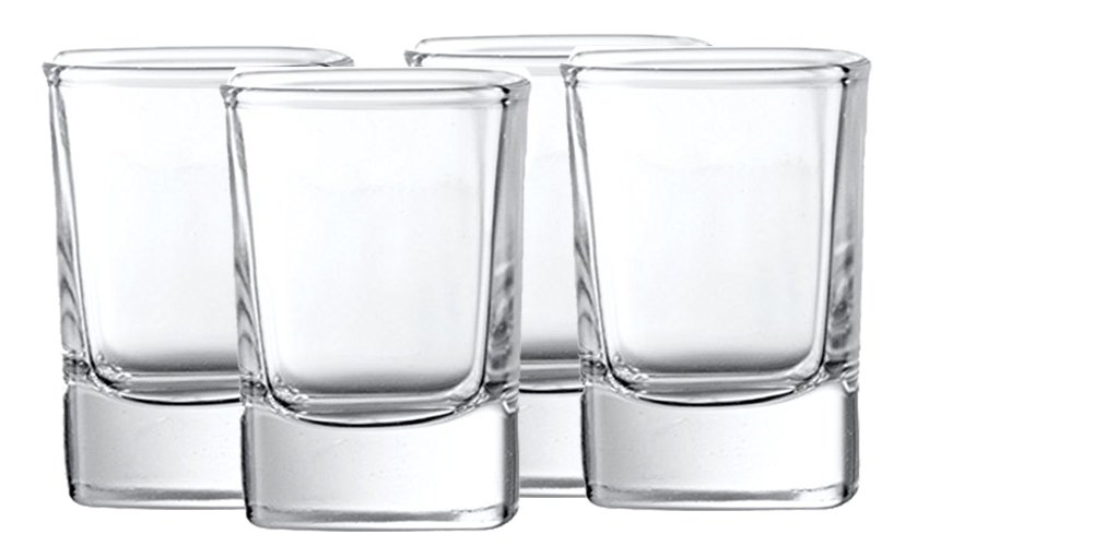 Buy King International Crystal Glass Heavy Base Straight Shot Glass Set