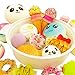 30pcs Squishies Slow Rising Jumbo/Medium/Mini Squishies Fruit/Cake/Panda/Bun/Animal Squishies Food Donuts with Phone Straps Stress Relief Toys Randomly (30 pcs squishies)