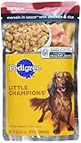PEDIGREE LITTLE CHAMPIONS Healthy Maturity Morsels In Sauce With Chicken & Rice Wet Food for Small Senior Dogs, 5.3-Ounce Pouches (Pack Of 24)