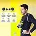1018 Waterproof 5.0 True Wireless Earbuds,Super Bass Sound Built-in TWS Technology Interchangeable Small and Over-Ear Earhooks in Earphone (Light Green)