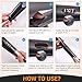 Hair Straightener, Curling Iron straightening Iron 2 in 1 Hair Curler Straightener Tourmaline Ceramic Hair Types Tools with LED Digital Display Adjustable Temperature (C3)thumb 4