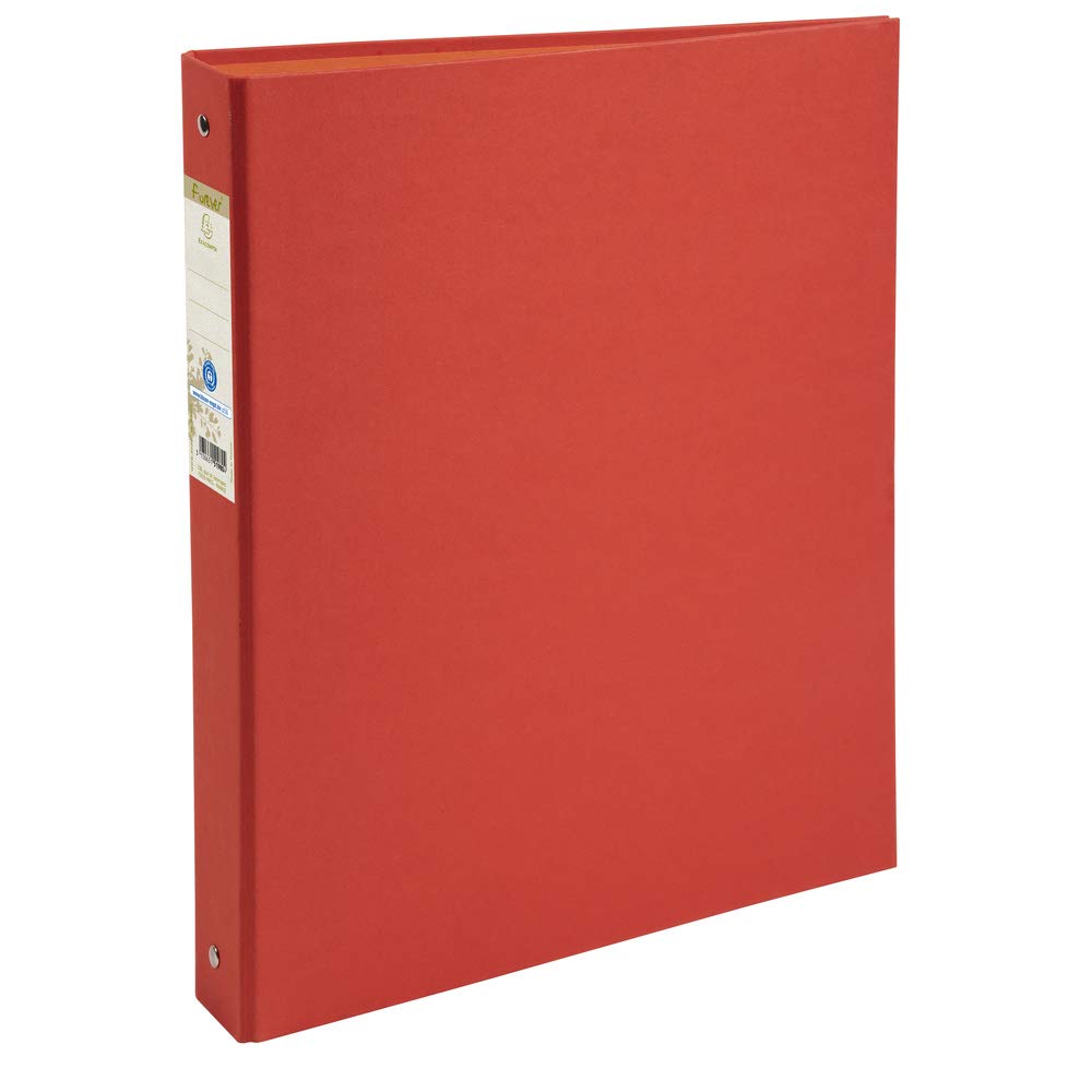 Exacompta - ref. 51985E - 1 Forever rigid binder - 4 round rings, diameter 30 mm - Spine 40 mm - External dimensions: 32 x 26 cm - A4 file format - Colour: red