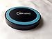 UPsztec Wireless Charger, Qi Compatible, Black-Blue, for iPhone 8/8 Plus, Galaxy S7/S7 Edge/S6/S6 Edge/Note 5, Nexus 4/5/6, and Other Qi-Enabled Devices