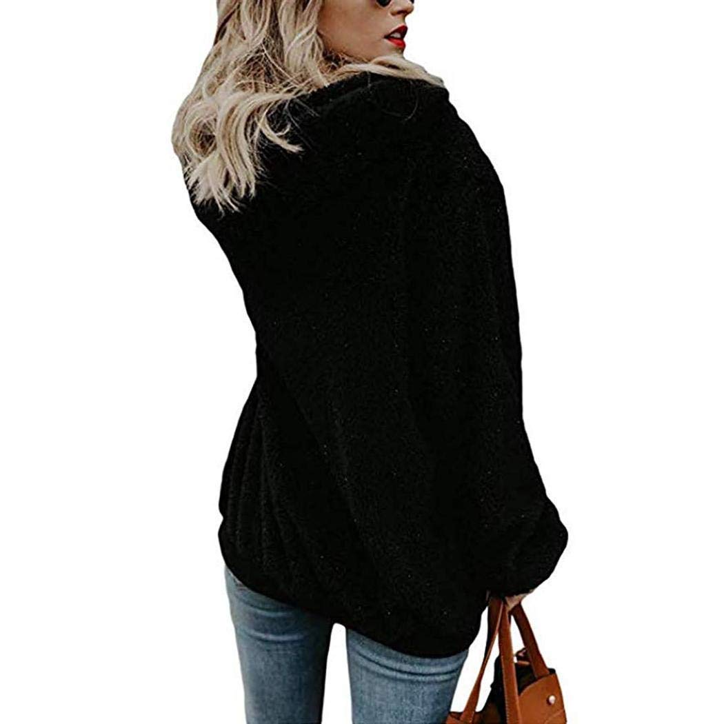 Weardear Women Solid Long Sleeve Zip Drawstring Hooded Pullover Sweatshirt Fashion Hoodies Grey