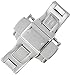 Hadley-Roma 20-mm Stainless Steel Push Button Deployant Clasp