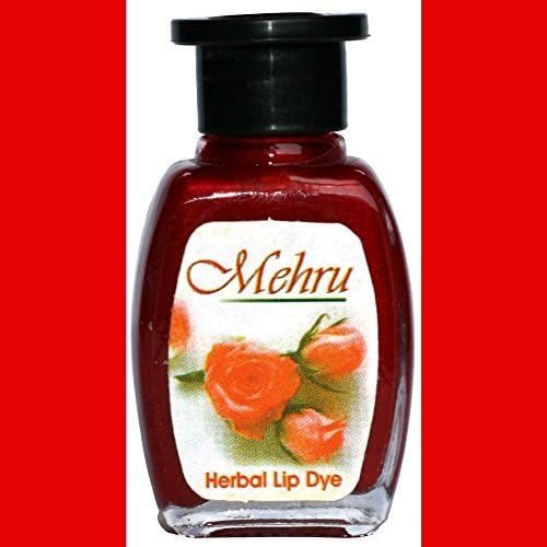 Mehru Lip Stain - Natural Herbal Lip Stain in Various Colors (Cherry Red) by Mehru