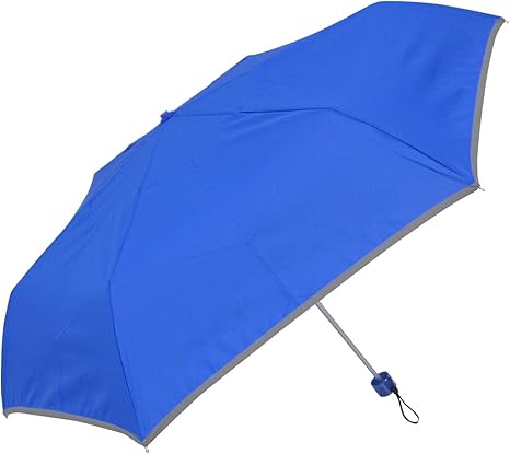 Amazon ランドセルサイズ 安全反射テープ付 子供用ミニ傘 丈夫な軽量折りたたみ ミニ傘 56cm ブルー オカモト原宿店 折りたたみ傘 通販