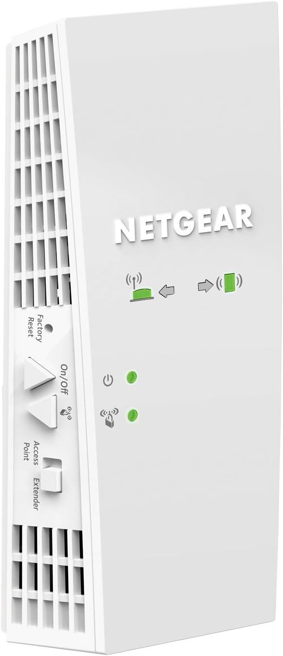 NETGEAR Wi-Fi Mesh Range Extender EX6250 - Coverage up to 1500 sq.ft. and 25 devices with AC1750 Dual Band Wireless Signal Booster & Repeater (up to 1750Mbps speed), plus Mesh Smart Roaming (Renewed)