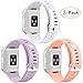 For Fitbit Ionic Bands Waterproof, Hotodeal Replacement Sport Strap Accessory Wristbands for Ionic Fitbit Smartwatch, 13 Classic Colors, Lavander+White+Pink, Small