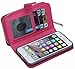 iPhone 6 Plus/6S Plus Wallet Case, HYSJY Girls Women Magnets Detachable Zipper Wallet Case iPhone 6 Plus/6S Plus Cover PU Leather Folio Flip Holster Carrying Case Card Holder5.5