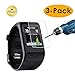 KIMILAR Screen Protector Compatible with Garmin vivoactive HR Tempered Glass Screen Protector, 3-Packs Premium HD Clear Film Ultra High Definition Invisible and Anti-Bubble Crystal Shield