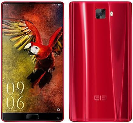 Elephone S8 Unlocked 4G Smart Phone 6.0inch 2K Screen with Corning Gorilla Glass Android 7.1 Helio X25 Deca Core 4GB RAM + 64GB ROM 2.5GHz Front Camera 8.0MP + Rear Camera 21.0MP 4000mAh Mobilephone (Red)
