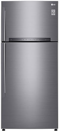 LG 547 L 3 Star Wi-Fi Inverter Frost-Free Double Door Refrigerator (GN-H702HLHQ, Shiny Steel)