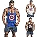 InleaderStyle Sports Men Tank Top Stringer Bodybuilding Training Vest