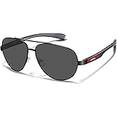 CARFIA Trendy Pilot Polarized Sunglasses for Men UV400 Lenses, Lightweight TR90 Outdoor Eyewear CA5391
