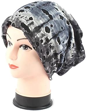 Women Ladies Cap Hat Holes Fashion Design Turban Beanie Colorful Breathable